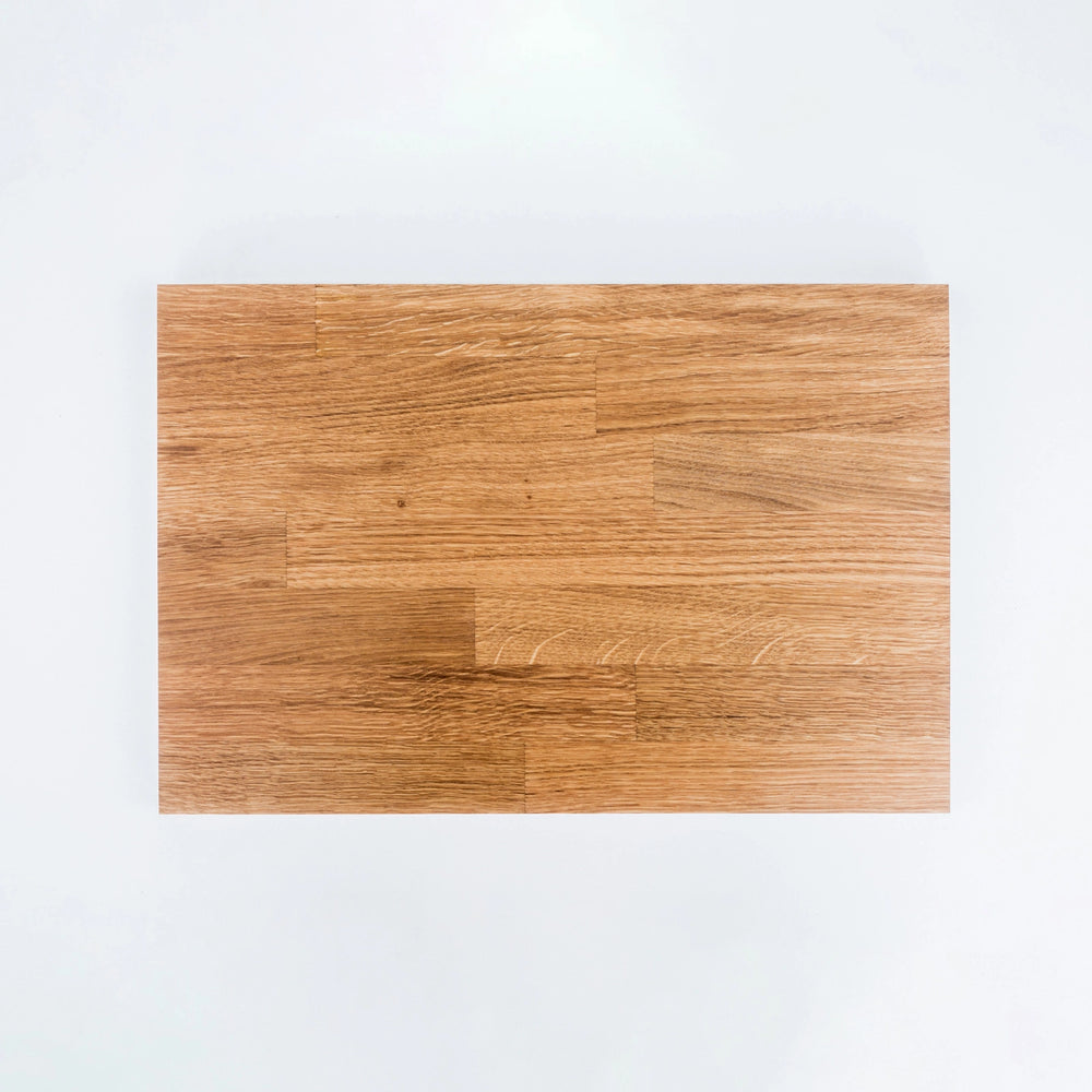 Planche épaisse en chêne massif 45×30×3 cm vue de dessus
